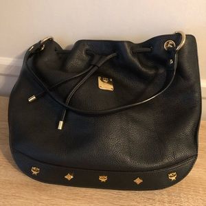 Mcm leather tote bag